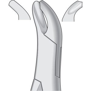 Dental Tooth Extracting Forceps Fig 18L Harris - Upper Molars - LEFT - American Pattern