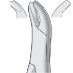 Dental Tooth Extracting Forceps Fig 18R Harris - Upper Molars - RIGHT - American Pattern