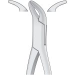 Dental Tooth Extracting Forceps Fig 203 - Lower Incisors