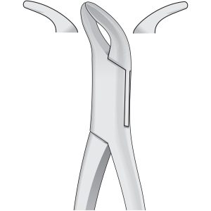 Dental Tooth Extracting Forceps Fig 203 - Lower Incisors, Canines, Premolars, and Roots - American Pattern