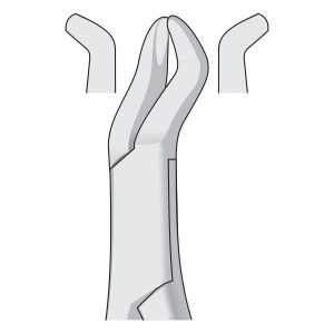 Dental Tooth Extracting Forceps Fig 210S - 3rd Upper Molars - American Pattern