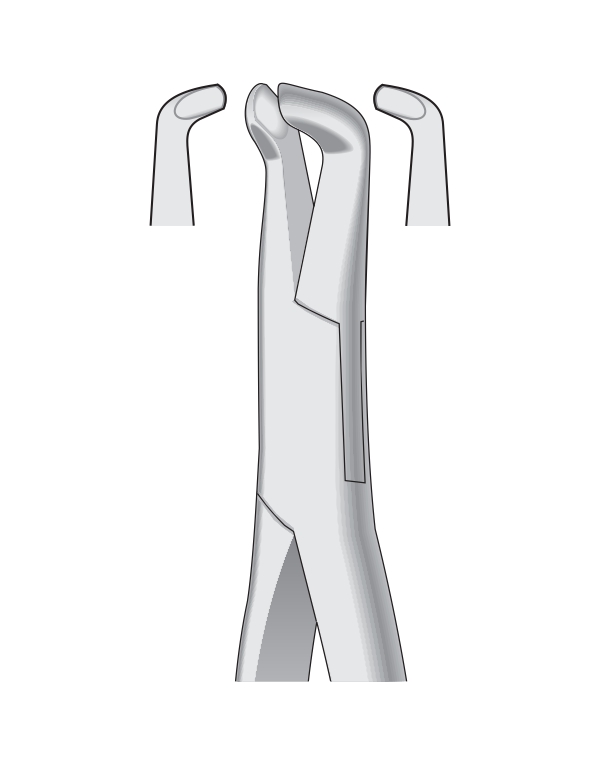 Dental Tooth Extracting Forceps Fig 222 - 3rd Lower Molars - EITHER SIDE - American Pattern