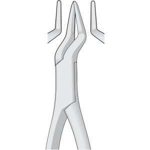 1AP65 Dental Tooth Extracting Forceps Fig 65 - Upper Roots & Incisors - American Pattern