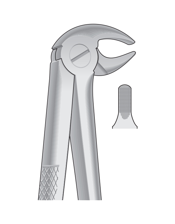 Dental Tooth Extracting Forceps Fig 13 - Lower Premolars - EITHER SIDE - English Pattern