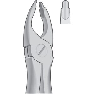 1EP34 Dental Tooth Extracting Forceps Fig 34 - Upper Incisors & Premolars - DEEP GRIPPING - English Pattern