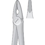 Dental Tooth Extracting Forceps Fig MD1 Mead - Upper Incisors, Canines, Premolars & Roots - English Pattern