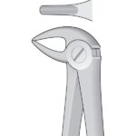 Dental Tooth Extracting Forceps Fig MD3 Mead - Lower Incisors & Roots - English Pattern