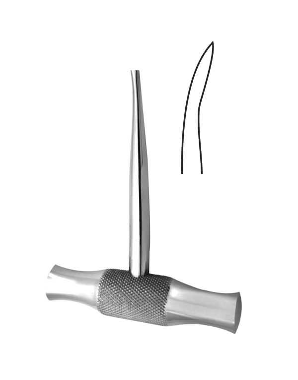 Dental Root Elevators Fig 1L Winter - Cross-Bar handle - LEFT