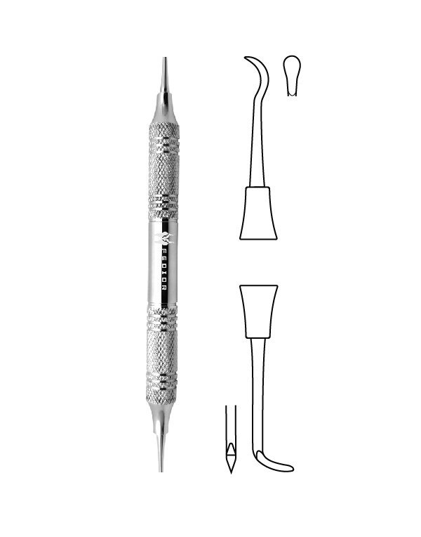 MediTek 2-Pack Double-Ended Montana Jack Sickle Scaler Light - Dental Hygiene Instruments