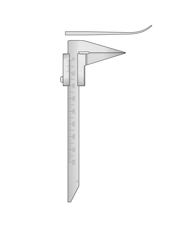 Dental Measuring Instrument - Beerendonk - 80 mm
