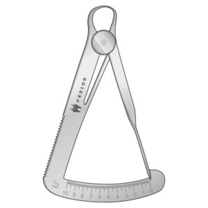 Dental Measuring Instrument - Iwanson - Metal - Double Sided Graduation