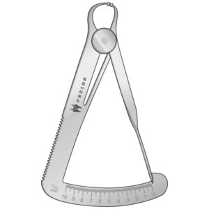 Dental Measuring Instrument - Iwanson - Wax - One Sided Graduation
