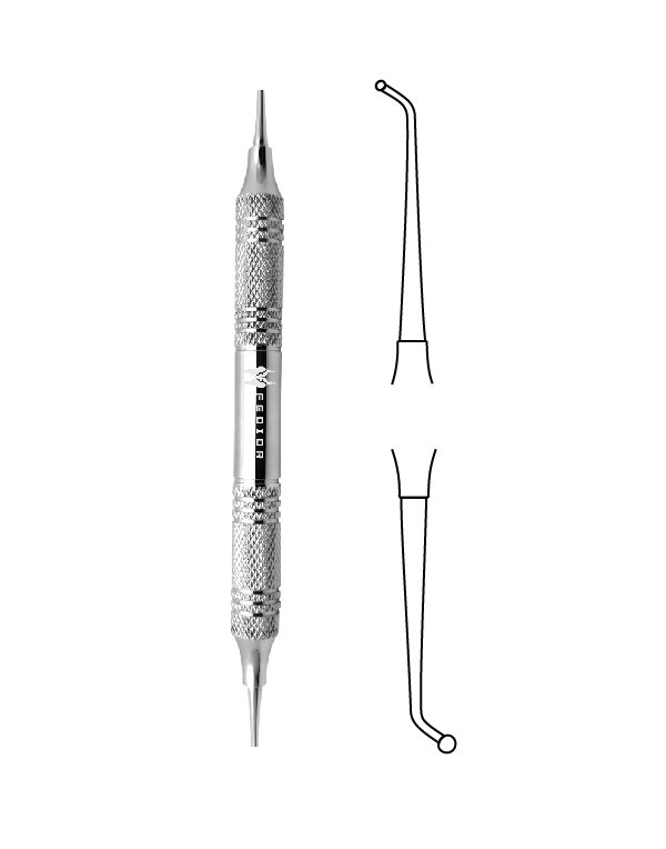 Dental Amalgam Filling Instrument Kit - 5 Piece Composite Ball Burnisher Set