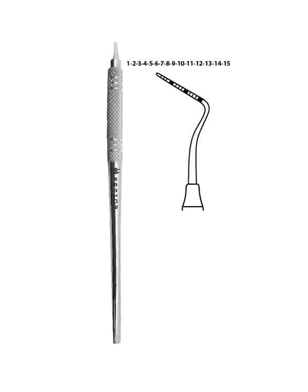 thumbnail image 2 of Dental Periodontal Probe CP15UNC / 23 Explorer Combo By Wise Instruments - New 2 of 5