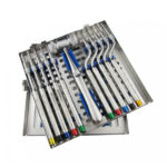 Osteotome straight & angled convex tip with cassette kit