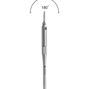 Rotatable Scalpel Handle - Rotatable to achieve various working angles