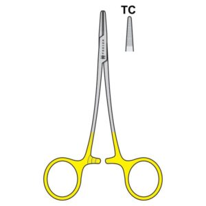 Dental Needle holder - Halsey 13 cm - 0.4 mm - Tungsten Carbide (TC)