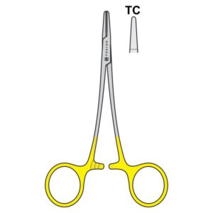 Dental Needle holder - Webster 12.5 cm - Pain jaw - Tungsten Carbide (TC)