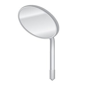 Dental Mirror Fig 4 - 22 mm Plane - Cone Socket