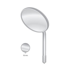 Dental Mirror - 16 mm Plane - Cone Socket